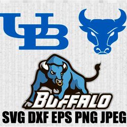 Buffalo Bulls SVG PNG JPEG  DXF Digital Cut Vector Files for Silhouette Studio Cricut Design