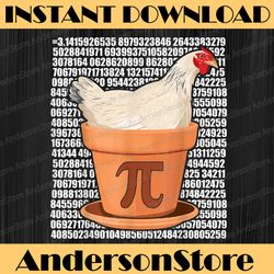 Pi Day, Funny Pi Day, Chicken Math 14th PNG Sublimation Funny Pi Day