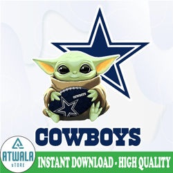 Baby Yoda with Dallas Cowboys NFL png,  Baby Yoda NFL png, NFL png, Sublimation ready, png files for sublimation