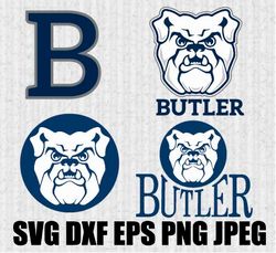 Butler Bulldogs SVG PNG JPEG  DXF Digital Cut Vector Files for Silhouette Studio Cricut Design