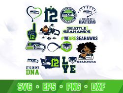 Seattle Seahawks SVG bundle , Seattle Seahawks svg dxf eps png , N F L Teams svg , digital download