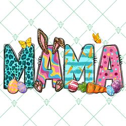 Mama Easter Png, Happy Easter Day Png, Western Mama Png, Bunny Png Instant Download