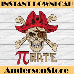 Pirate Pi Day Funny Jolly Roger Flag Ship Skull Math Lover Funny Pi Day, Math 14th PNG Sublimation