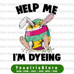 Help Me I'm Dyeing Png, Easter Bunny Png, Easter Egg Hunt Png, Kid, Boy, Girl, Easter Shirt Design