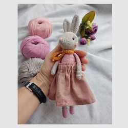 Easter Bunny, crochet toy Bunny, cotton toy for a gift, crochet rabbit, Bunny handmade