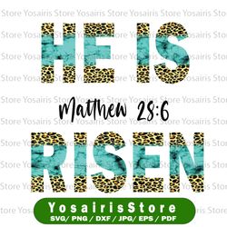He Is Risen, He Is Risen Png, Easter Sublimation, Leopard, Jesus Sublimation, Risen Leopard, Stone Sublimation, Png