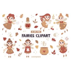 Fairy Clipart, Fall Clipart
