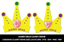 Mardi Gras candy dome