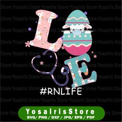 LOVE Easter RNLIFE png sublimation design, Every bunny's favourite nurse png sublimation file, Easter CMA sublimation