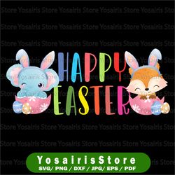 Happy Easter Baby Animal PNG Print File for Sublimation Or Print, DTG Designs, Easter Sublimation, Easter PNG, Funny