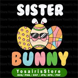 Sister Bunny - Instant Digital Download, svg, ai, dxf, eps, png files included! Easter Bunny, Rabbit, Bunny Family