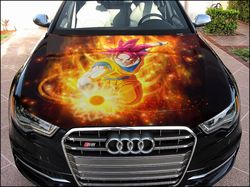 Anime Super Saiyan God Car Hood Wrap Full Color Graphics Decal Vinyl Sticker 9