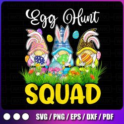 Egg Hunt Squad Gnomes Png, Easter Day Bunny Png, Easter Gnomes Easter Egg Hunt PNG, Happy Easter Gnomes, Easter