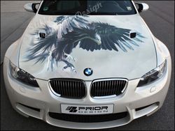 vinyl car hood wrap full color graphics decal eagle sticker