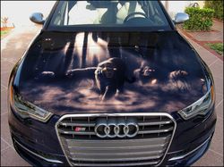 vinyl car hood wrap full color graphics decal fantasy tiger sticker