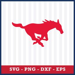 SMU Mustangs Svg, SMU Mustangs Logo Svg, NCAA Svg, Sport Svg, Png Dxf Eps File