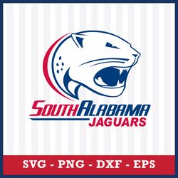 South Alabama Jaguars Svg, South Alabama Jaguars Logo Svg, NCAA Svg, Sport Svg, Png Dxf Eps File