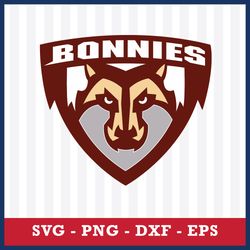 St Bonaventure Bonnies Svg, St Bonaventure Bonnies Logo Svg, NCAA Svg, Sport Svg, Png Dxf Eps File