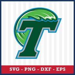 Tulane Green Wave Svg, Tulane Green Wave Logo Svg, NCAA Svg, Sport Svg, Png Dxf Eps File
