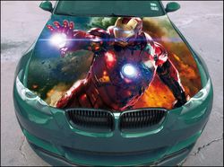 Vinyl Car Hood Wrap Full Color Graphics Decal Iron Man Sticker 3