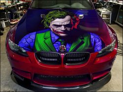Vinyl Car Hood Wrap Full Color Graphics Decal Joker Sticker 3