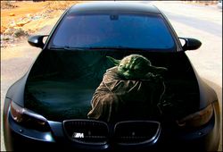Vinyl Car Hood Wrap Full Color Graphics Decal Master Yoda Sticker 2