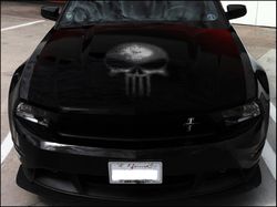Vinyl Car Hood Wrap Full Color Graphics Decal Punisher Sticker 5
