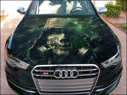 vinyl car hood wrap full color graphics decal scarecrow sticker