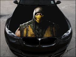 vinyl car hood wrap full color graphics decal scorpion sticker
