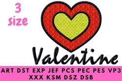 Valentine's Day embroidery design. Suitable for all embroidery machines