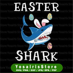 Easter Shark svg, Easter svg, Cute Shark, Shark Boy Girl, PNG Sublimation, Party, Cute Dinosaur, Easter Gift