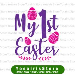 My First Easter SVG, Baby svg  Design, Bow Easter Girl SVG, My 1st Easter SVG, Bunny Ears, Bunny Rabbit Svg, Instant