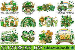 12 Files Of St. Patricks Day PNG Lucky Day Sublimation Digital Instant Download Design