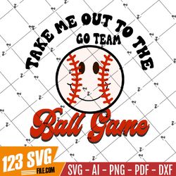 Baseball PNG Vintage Ball Game Sublimation SVG Shirt Design