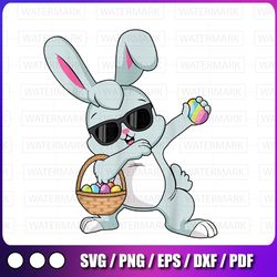 Dabbing Rabbit Easter Day PNG, Eggs Bunny Dabbing Png, Easter Png, Dabbing Easter Bunny Png, Easter Gifts, Easter Egg