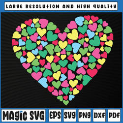 Hearts Valentines Day Svg, Valentines Day Png, Love Svg Cut File, Valentine Day, Digital Download