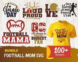 100 FOOTBALL SVG BUNDLE - SVG, PNG, DXF, EPS, PDF Files For Print And Cricut