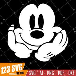 Magical Mouse Lovely Face SVG, Mouse SVG, Family Trip SVG, Customize Gift Svg, Vinyl Cut File, Svg, Pdf, Jpg, Png, Ai Pr