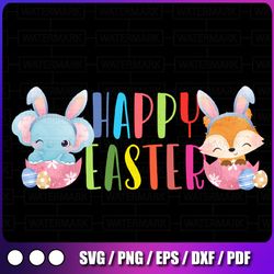 happy easter baby animal png print file for sublimation or print, dtg designs, easter sublimation, easter png
