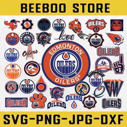 Edmonton Oilers Bundle SVG, NHL svg, NHL svg, Hockey svg, Sports Svg Instant Download