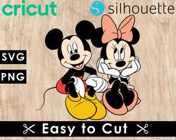 Mickey Mouse Svg Files, Minnie Mouse Png Files, Vector Png Images, Disney Micky SVG Cut File for Cricut, Clipart Bundle