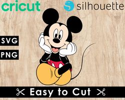 Mickey Mouse Svg Files, Mickey Mouse Png Files, Vector Png Images, Disney Micky SVG Cut File for Cricut, Clipart Bundle