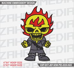 Machine Embroidery Design,Files,Ghost rider , INSTANT DOWNLOAD