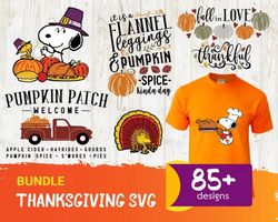 85 THANKSGIVING SVG BUNDLE - SVG, PNG, DXF, EPS, PDF Files For Print And Cricut