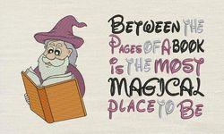 Wizard with Between the Pages 2 designs reading pillow-INSTANT D0WNL0AD