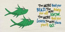 The more that you read with two fish 2 designs reading pillow-INSTANT D0WNL0AD