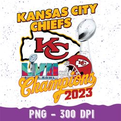 Kansas City Super Bowl Champions 2023 PNG For Sublimation, Chiefs Football PNG