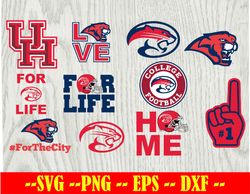 Houston-Cougars Football Team svg, Houston-Cougars svg, N C A A SVG, Logo bundle Instant Download