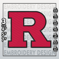 Rutgers Scarlet Knights Embroidery Files, NCAA Logo Embroidery Designs, NCAA Knights, Machine Embroidery Designs