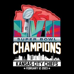 Lvii Super Bowl Champions Kansas City Chiefs February 12 2023 Png